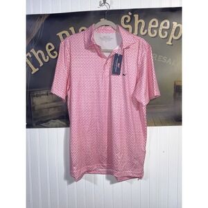 New Vineyard Vines On The Go Sankaty polo shirt Men's Sz M Pink